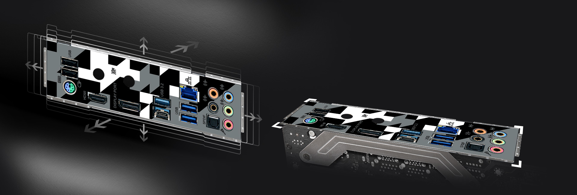 Flexible Integrated I/O Shield